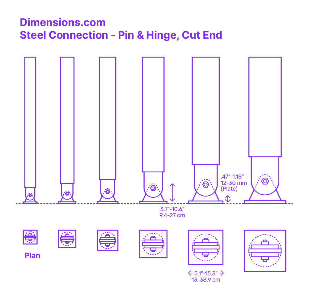Steel Column HSS Tube Square Dimensions Drawings Dimensions