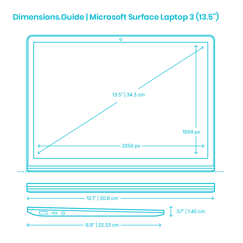 Microsoft Surface Laptop Dimensions Drawings 47 OFF